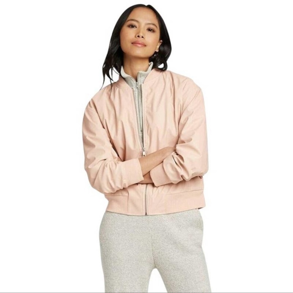 Who What Wear Pink Bomber Jacket